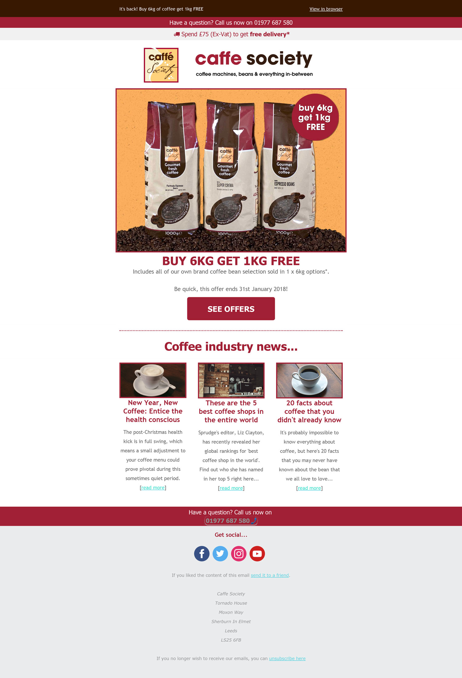 Caffe Society Buy 6 get 1 free Preview