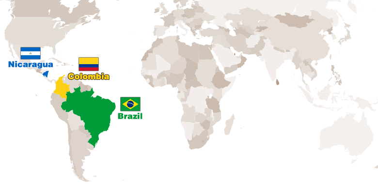 Decaffeinated Coffee Beans World Map