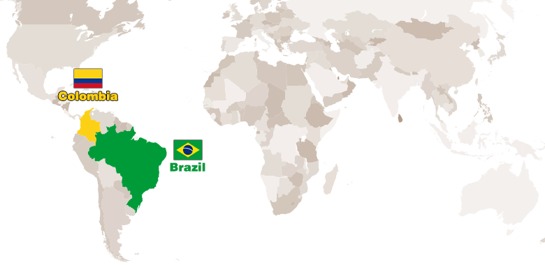 Fairtrade Decaf Beans World Map